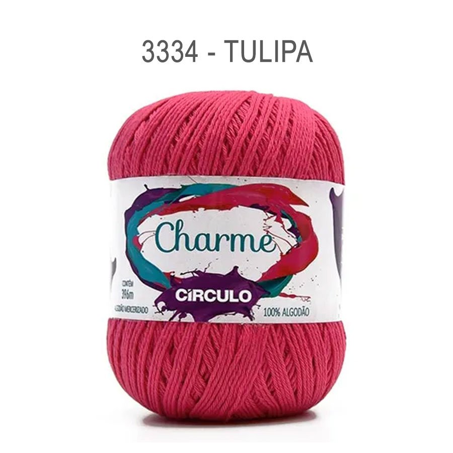 Linha Charme 396m Cores Lisas - Circulo - 3334 - Tulipa