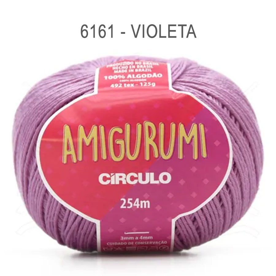 Linha Amigurumi 254m - Circulo - 6161 - Violeta