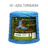 Barbante Amazônia nº08 2kg - São João - 02 - Azul Turquesa