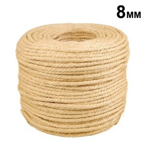 Corda de Sisal 8mm c/ 1m - CLC Cordas