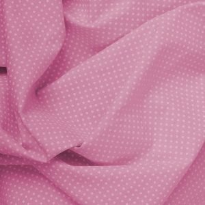 Tecido Tricoline Estampado 100% Algodão Poá Pink e Branco 1002 V108 Peripan