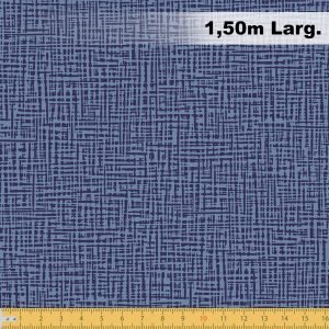 Tecido Tricoline Estampado 100% Algodão Tramas Azul 1556 V004 Peripan
